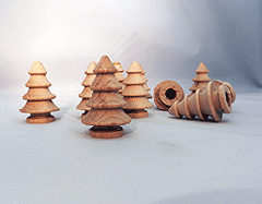 Wooden turned Christmas trees | Bear Woods Supply