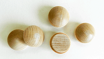 Buy Birch Screw Hole Button Wood Plugs with Tapered Sides | Bear Woods Supply