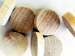 Maple Flat Top Wood Plugs