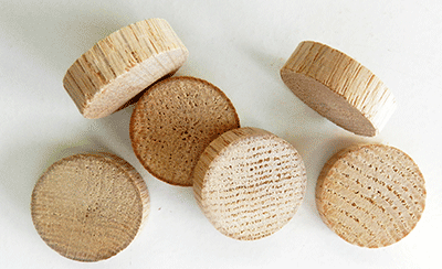 Flat head Oak Wood Plugs | Bear Woods Supply