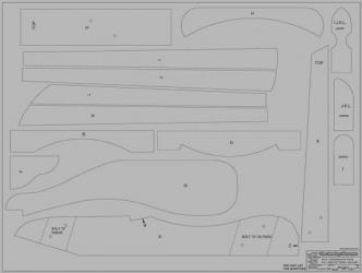 Folding Adirondack Chair Standard Size Plan - Downloadable