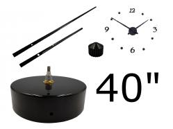 40" Wall Clock Kit with Essentials with Clock Motor, Clock Hands, Numbers and Mounting Hardware