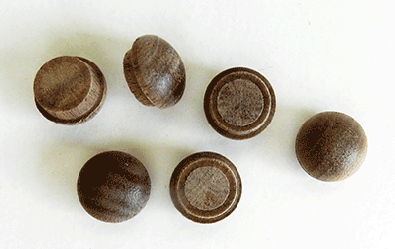 Buy Walnut Screw Hole button Wood Plugs | Bear Woods Supply