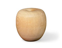 Wooden craft unfinished apple