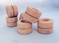 Treaded Wood Wheels 2 inch | Bear Wood Supply