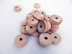 Smooth Flat Faced Toy Wood Wheels | Bear Woods Supply