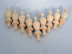 Wooden Finials  15/16 inch | Bear Woods Supply