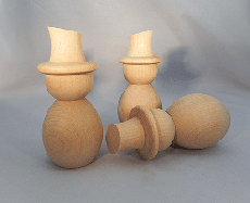 Large Round wooden snowmen | Bear Woods Supply