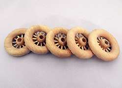 Wooden Spoked Wheels 2-3/4 inch | Bear Wood Supply