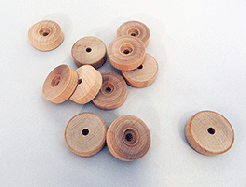 Treaded Wood Wheels 1-1/2 inch | Bear Wood Supply