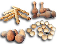 Wood Craft Supplies, Balls, Blocks, Rings