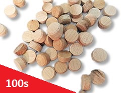 Wood Plugs in Bags of 100